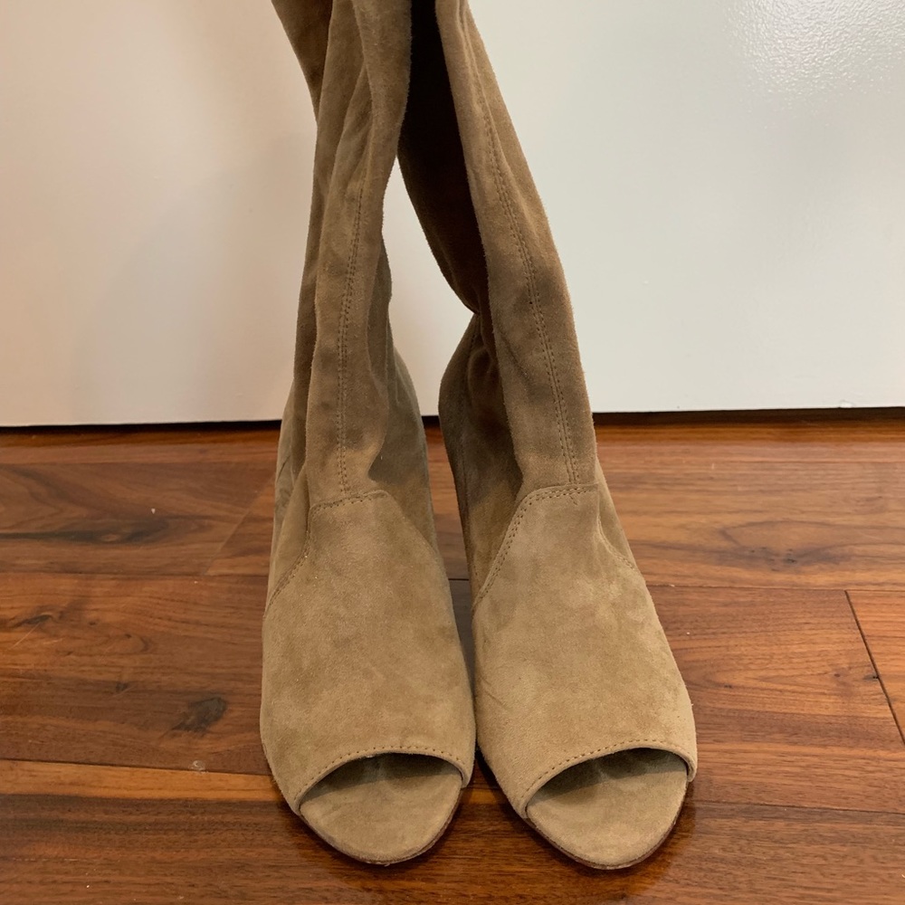 Diane Von Furstenberg open toed boots